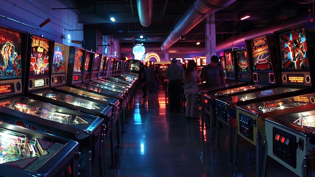 Night city gaming atmosphere